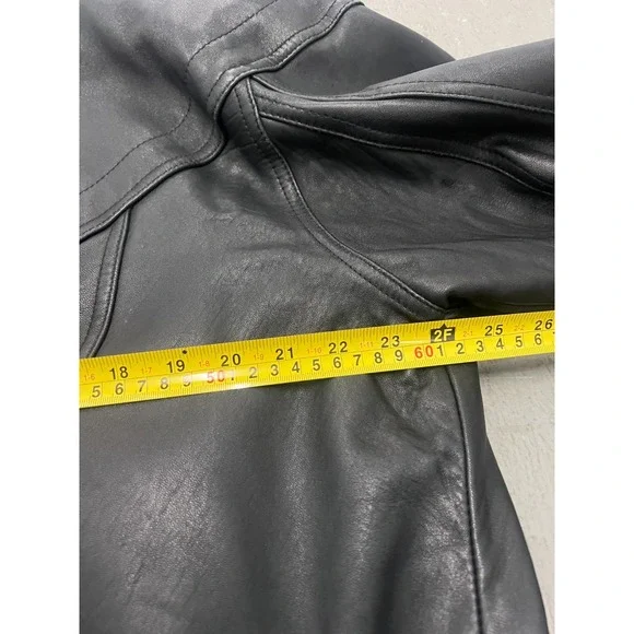 Vintage Mirage Geniune Leather Bomber Jacket Men's Black Made in Korea - Medium - Picture 13 of 13